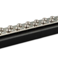 Busbar 150A 2P with 20 screws and cover