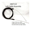 CABLE ASSY-LEFT (5') BAGGED 2887510