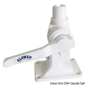 GLOMEX base with built-in fairlead recommended for RA1201