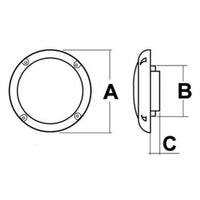 Pair of 2-ways loudspeakers 150 mm 60 W white
