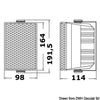 Cabinet stereo 2-way speakers white