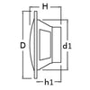 Pairs of Dual cone loudspeakers 6.5" 2x60 W white
