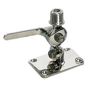 Double swivelling base for radio antennas