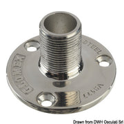 Glomex round base for antennas AISI316 98 mm
