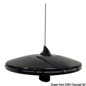 GLOMEX Talitha AGC/DAB AM-FM TV antenna black