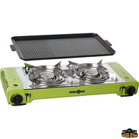 Devil double grill - Dimensions mm 625x255xH130 + Plate 445x240xH45 - Power 2.9KW [Z0807018]