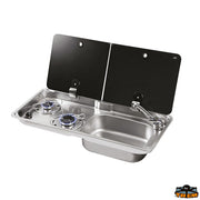 Combination gas stove 2 with built-in sink & glass-tempered cover CAN FL1765 Trem Z0802765