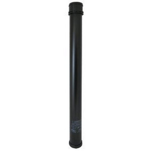 27" Redwood Black Table Leg