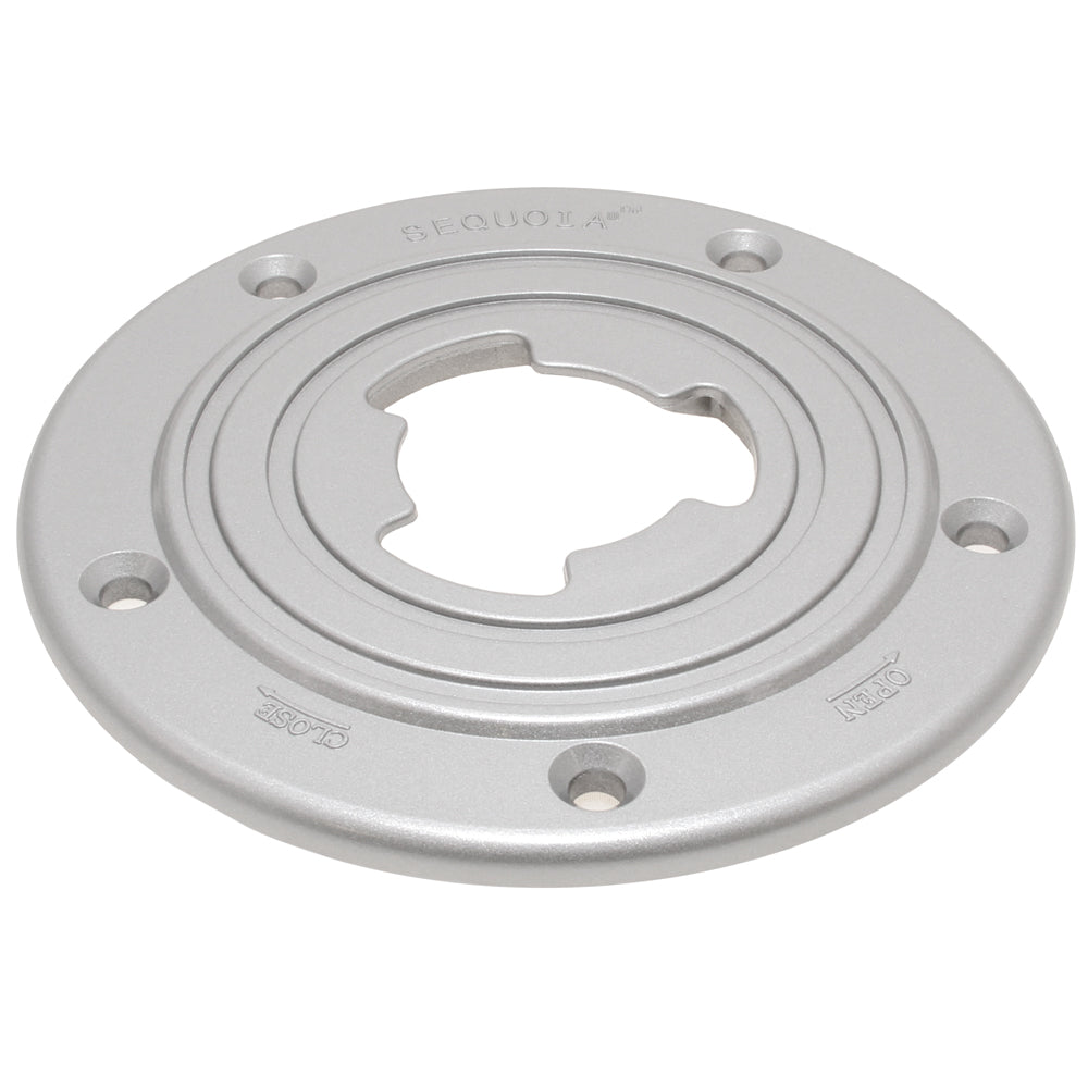 Sequoia Mk III 7" Powder Coat Silver Floor Base