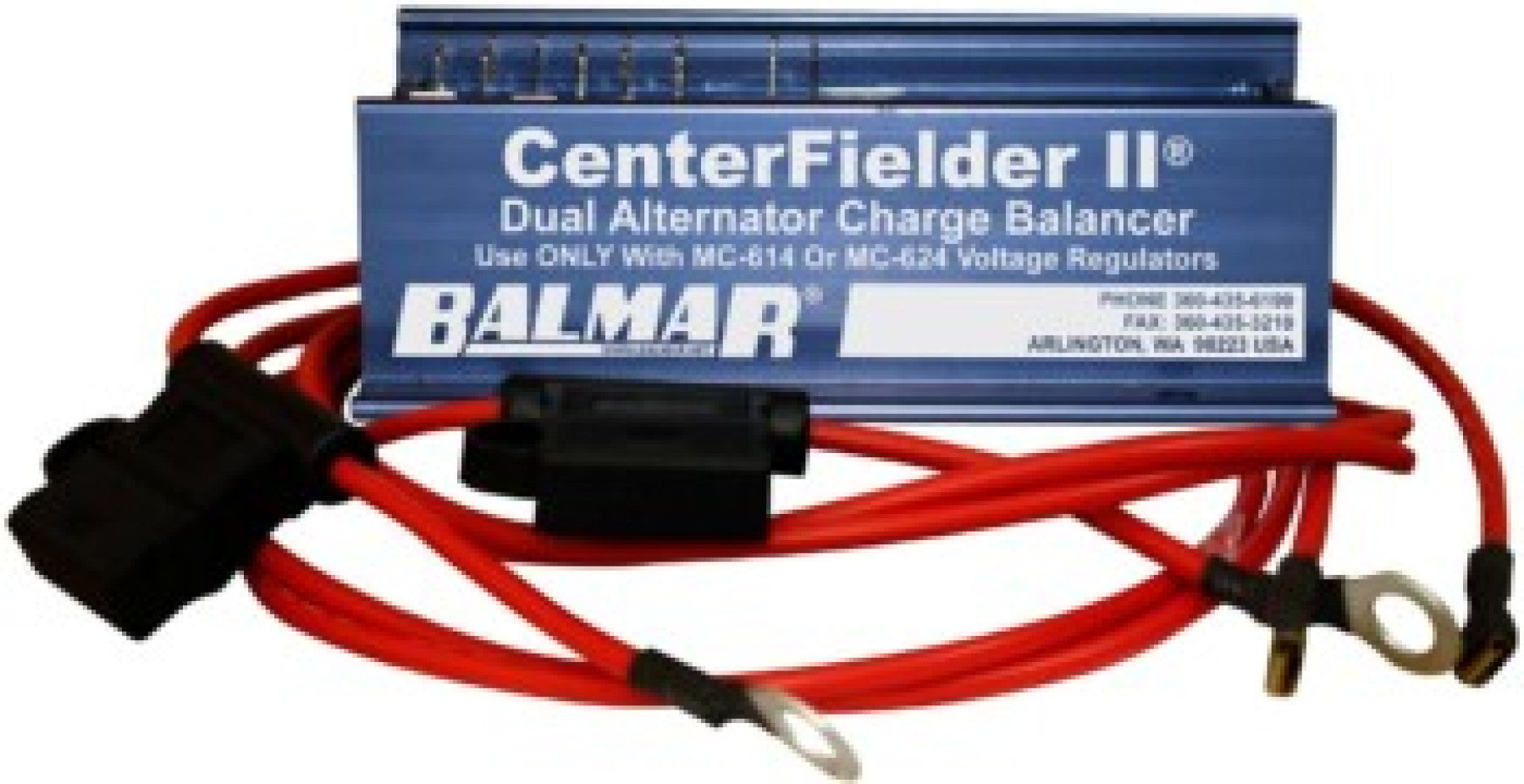 Balmar Centrefielder - allows two alternators to charger one battery bank when used with Balmar external regulators CFII-12/24