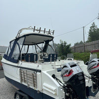 Thai Cat  7m Power Catamaran Twin 30hp Mariner Large Bespoke Road Trailer Plus Plus