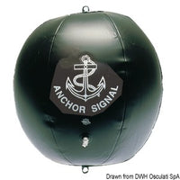 Black inflatable signal ball
