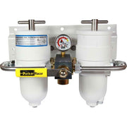 Racor 75/500MAM Duplex Fuel Filter (10 Micron / Metal Bowl) 301523 75500MAXM10