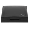 W4 Single Socket Frame in Anthracite with Hinged Cover (IP44)