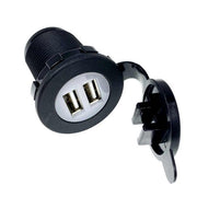 Compact Double USB Type A Charging Socket
