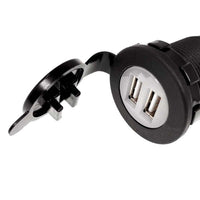 Compact Double USB Type A Charging Socket