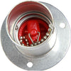 Roca Aluminium Fuel Filler for 51mm (2") Hose with Red Flip Lid