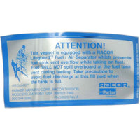 Racor Lifeguard LG100 Fuel Vent Line Protector (Diesel & Petrol) 305891 LG100