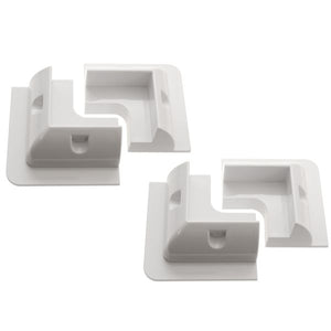 ABS White Corner Mounts for Solar Panels x 4