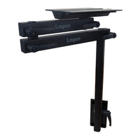 Lagun Table Leg System 500mm Leg & Double Arm in Carbon black Closed