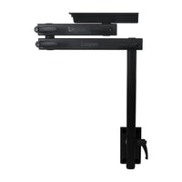 Lagun Table Leg System 500mm Leg & Double Arm in Carbon Black