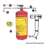 Firekill extinguishing system pressure gauge 12 kg