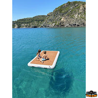 Inflatable floating platform T-WAVE - Dimensions 250x150xH15 cm - Dimensioni packaging cm 165x45xH15 [B2015250]