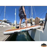 Inflatable floating gangway T-WAVE - Volume lt 200 - Dimensions 200x60xH17 cm - Packaging dimensions 68x35x25 cm - Load capacity as gangway kg150 [B2050200]