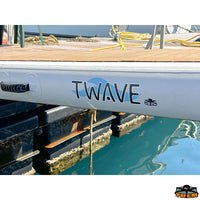 Inflatable floating gangway T-WAVE - Volume lt 200 - Dimensions 200x60xH17 cm - Packaging dimensions 68x35x25 cm - Load capacity as gangway kg150 [B2050200]