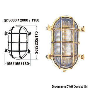 Oval turtle lamp 195x262 mm