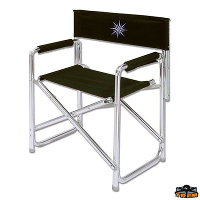 Anodized aluminium director's folding chair Trem D1775158