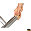 Table Top Magnum Silver with wooden grating top size 140x70 cm height 73 cm - Dimensions 140x70 cm - H cm 73 [D1772140]