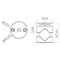 Easy fender clamp for 22/30 mm tubes