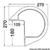 White PVC inflatable marina fenders