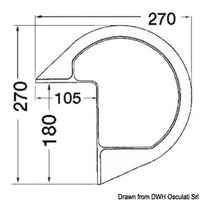 White PVC inflatable marina fenders
