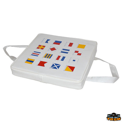 White floating pillow with navigation codes printing Trem B4337010