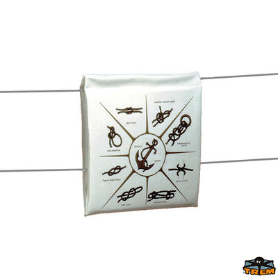 Floating pillow for hand rail with knot printing Trem B1637025