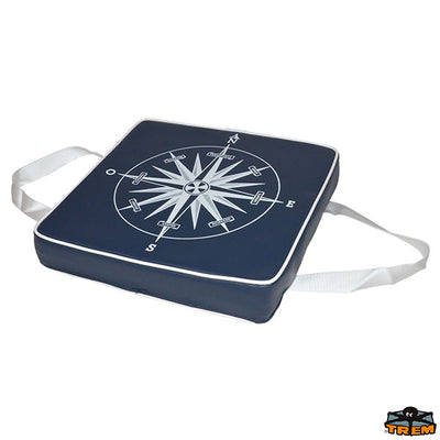 Blue floating pillow with wind rose printing Trem B1675037