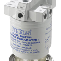 VETUS water separator/fuel filter, single, 10-micron, max. 360l/h