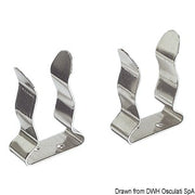 Stainless steel spring clips, suitable for holding boat hooks, fishing poles, etc