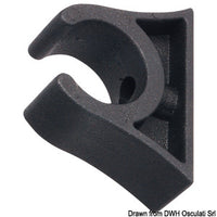 Tube clip black 50 mm