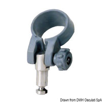 Plastic/brass rowlock 12 x 23 mm