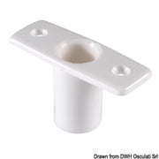 Socket for nylon rowlock flush mount