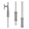 Telescopic boat hook white