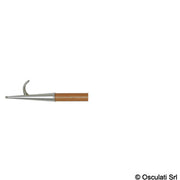 Chromed brass/wood boat hook 200 cm