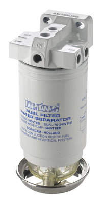VETUS water separator/fuel filter, single, 10micron, max. 620l/h