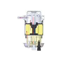 VETUS water separator/fuel filter, single, 10micron, max. 620l/h (340VTEB)