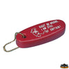 Soft rubber floating key holder red colour - Description/Color Red - Blue silkscreen color - Standard screen printing - Box pcs.10 [D3282000]