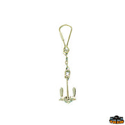 Pendant polished brass key holder Trem D3100020