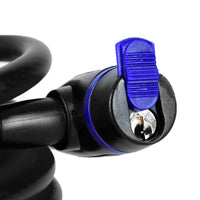 Oxford Self-Coiling Tensile Steel Cable Lock (12mm x 1800mm / Smoke)